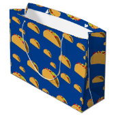 Taco Tuesday-ontwerp - cadeautaszak - groot Cadeauzakje (Achterkant Gekanteld)