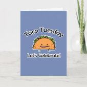 Taco Tuesday shell kaas Mexicaans eten Bedankkaart (Voorkant)