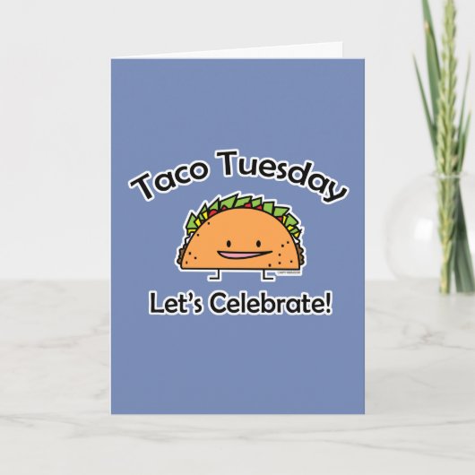 Taco Tuesday shell kaas Mexicaans eten Bedankkaart (Voorkant)