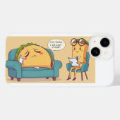 Taco Tuesday Therapy - Grappige Cartoon Food Art Case-Mate iPhone Case (Achterkant (horizontaal))