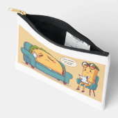 Taco Tuesday Therapy - Grappige Cartoon Food Art Etui (Open)