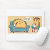 Taco Tuesday Therapy - Grappige Cartoon Food Art Muismat (Met muis)