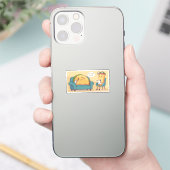 Taco Tuesday Therapy - Grappige Cartoon Food Art Sticker (Telefoon)