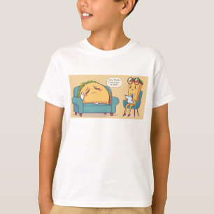 Taco Tuesday Therapy - Grappige Cartoon Food Art T-shirt