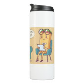 Taco Tuesday Therapy - Grappige Cartoon Food Art Thermosbeker (Geroteerd rechts)