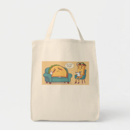 Taco Tuesday Therapy - Grappige Cartoon Food Art Tote Bag