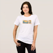 Taco Tuesday Therapy - Grappige Cartoon Food Art Tri-Blend Shirt (Voorkant volledig)