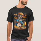 Taco Tunes: Cat Drummer T-shirt (Voorkant)