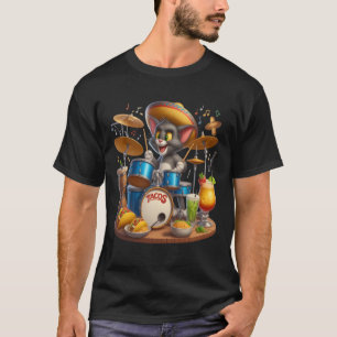 Taco Tunes: Cat Drummer T-shirt
