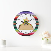 Taco Turtle cartoon SouthWestern Wall klok (Huis)