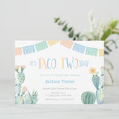 Taco TWEE dagen Dinsdag 2e verjaardag Fiesta for B Kaart (Staand voorkant)