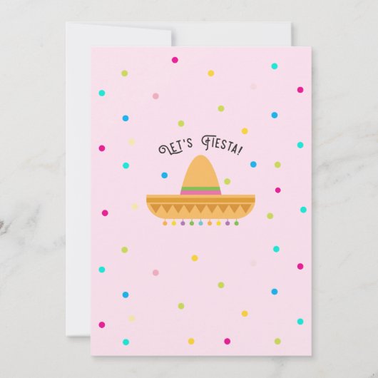 Taco Tweedaagse Verjaardag Uitnodiging (Achterkant)