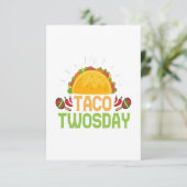 Taco Tweeëntwintigste verjaardag Cinco de Mayo Gif Bedankkaart (Staand voorkant)