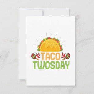 Taco Tweeëntwintigste verjaardag Cinco de Mayo Gif Bedankkaart