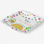 Taco Tweeëntwintigste verjaardag van het tweede th Papieren Bordje (Gebogen)