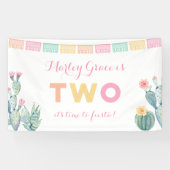 Taco TWEEsday Girl 2e verjaardag Welkom Spandoek (Horizontaal)