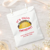 Taco TWOSdag Dinsdag 2e verjaardag Fiesta Bedankzakje (Geknipt)