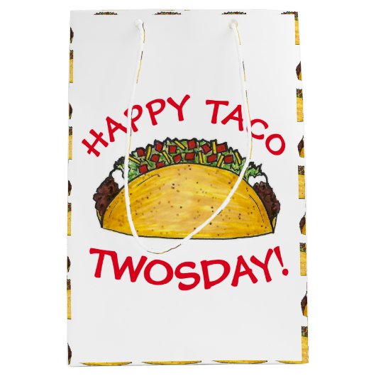 Taco TWOSdag Dinsdag 2e verjaardag Fiesta Medium Cadeauzakje (Voorkant)