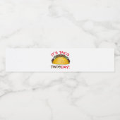 Taco TWOSdag Dinsdag 2e verjaardag Fiesta Waterfles Etiket (Enkel label)
