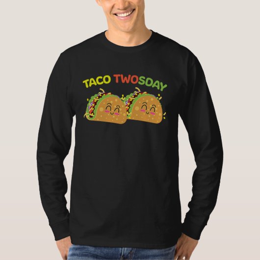 Taco Twosday 2nd Birthday I'm Dos for Kids Toddler T-shirt (Voorkant)