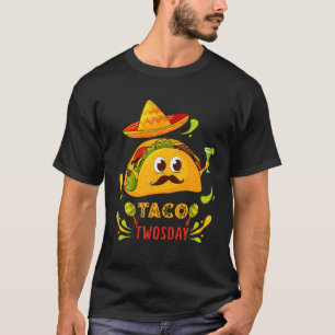 Taco Twosday Cinco De Mayo 2 jaar oud Jongelenmeis T-shirt