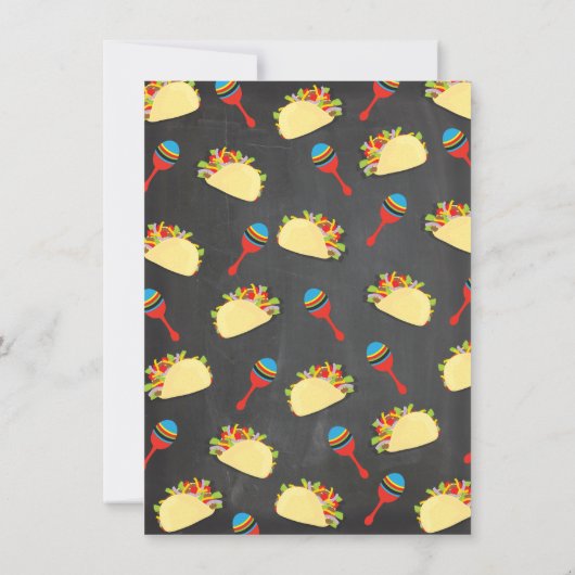 Taco Twosday Dinsdag Mexican Fiesta 2e verjaardag Kaart (Achterkant)