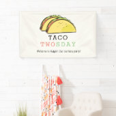 Taco Twosday Dinsdagcrème 2e Verjaardag Welkom Spandoek (Insitu)