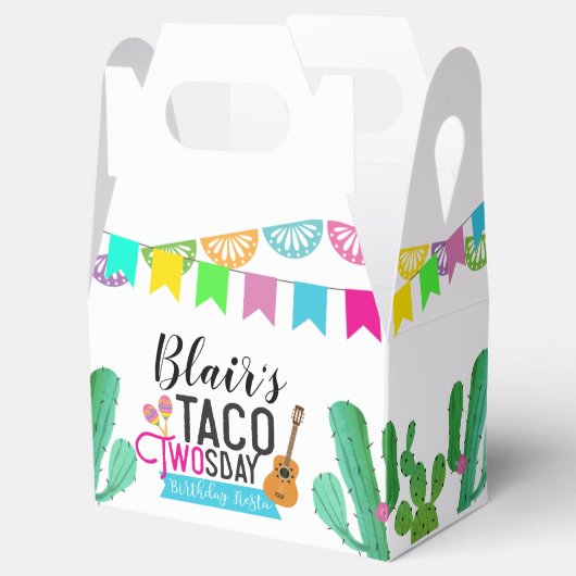 Taco Twosday Favor Box Bedankdoosjes (Geopend)