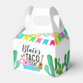Taco Twosday Favor Box Bedankdoosjes (Voorkant Zijde)