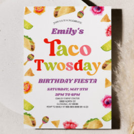 Taco Twosday Fiesta 2e Tweede Verjaardagsfeest Kaart