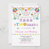 Taco Twosday Fiesta Birthday Uitnodiging (Voorkant)