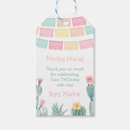 Taco TWOsday of Three-esta Mexicaanse Fiesta Favor Cadeaulabel