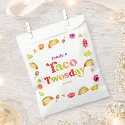 Taco Twosday Taco dinsdag 2e verjaardagsfeest Bedankzakje (Geknipt)