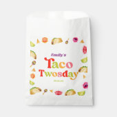 Taco Twosday Taco dinsdag 2e verjaardagsfeest Bedankzakje (Voorkant)