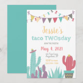 Taco Twosday Uitnodiging (Voorkant / Achterkant)