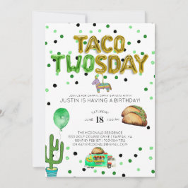 Taco TWOsday Verjaardag Uitnodiging