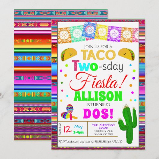 Taco, uitnodiging van 20 dagen voor de tweede verj (Voorkant / Achterkant)