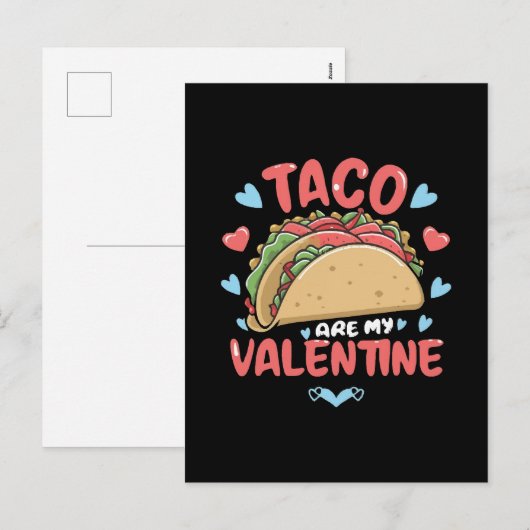 Taco-valentijn Feestdagenkaart (Voorkant / Achterkant)