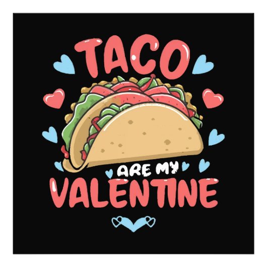 Taco-valentijn Foto Afdruk (Voorkant)