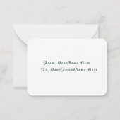 Taco Valentine Classroom Card – Flat Note Card Notitiekaartje (Achterkant)