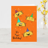 Taco Verjaardag Kaart (Gele Bloem)