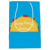 Taco verjaardagsfeestje Mexicaans eten Medium Cadeauzakje (Voorkant)