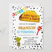 Taco verjaardagsfeestje uitnodiging (Voorkant)