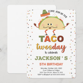 Taco-verjaardagsuitnodiging Kaart