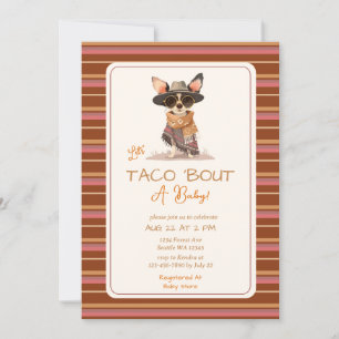 Taco voor een Baby shower Fiesta Kaart