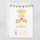 Taco Vrijgezellenfeest fiesta/ Taco'Bout Love Kaart (Voorkant)