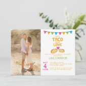 Taco Vrijgezellenfeest Foto Uitnodiging Taco Bout (Staand voorkant)