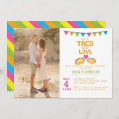 Taco Vrijgezellenfeest Foto Uitnodiging Taco Bout (Voorkant / Achterkant)