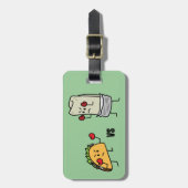 Taco vs burrito bagagelabel (Voorkant verticaal)