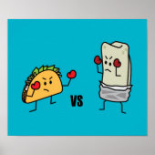 Taco vs Burrito Poster (Voorkant)